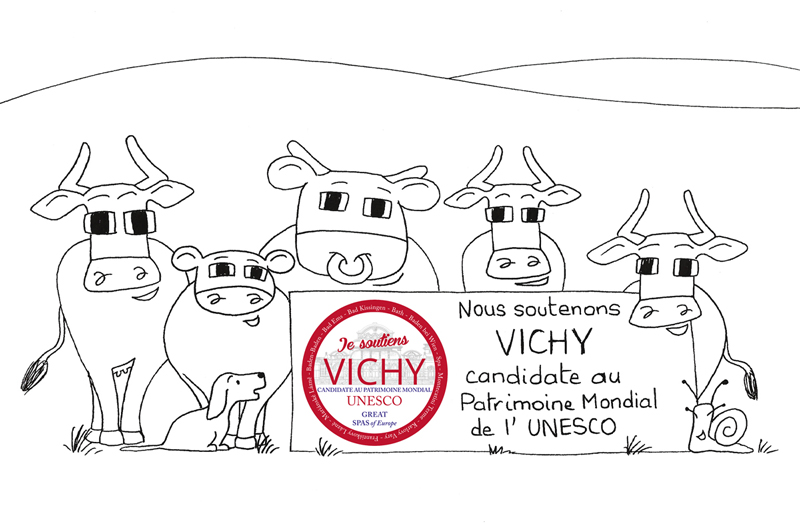 Mirabelle soutien la candidature de Vichy à l'Unesco